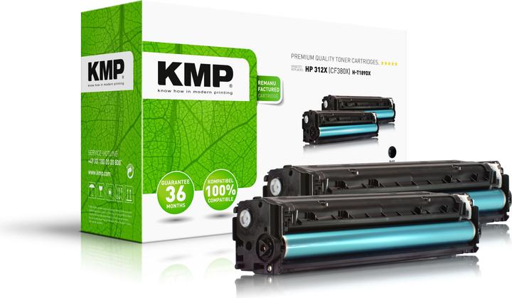 Actual product image KMP 2 H-T189DX black toner replace HP 312X (CF380XD) (B)