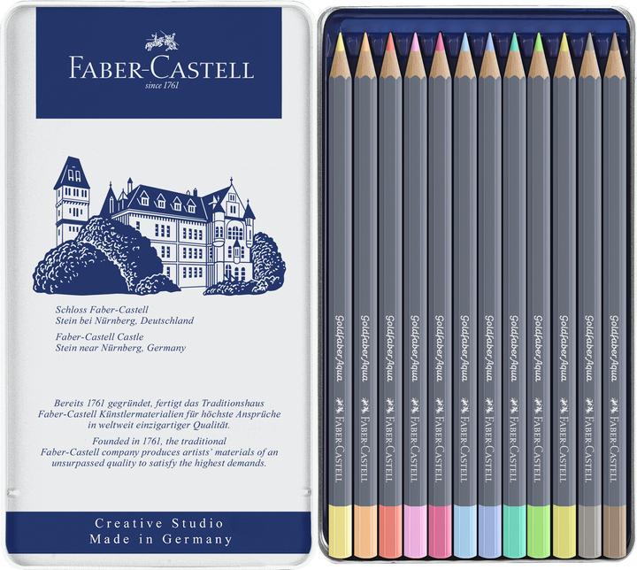 Immagine prodotto Faber-Castell Matite per acquerello Goldfaber (Multicolore, 12 x)