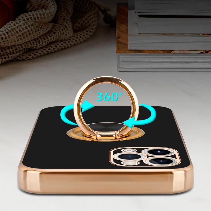 Actual product image Cadorabo Case for Apple iPhone 11 PRO MAX in TPU with camera protection and ring LM089 Style (Apple iPhone 11 Pro Max)