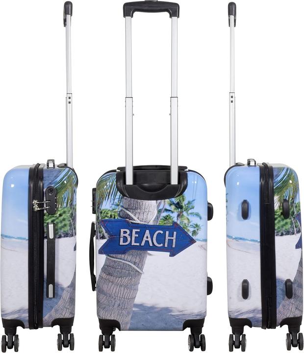 Immagine prodotto Trendyshop365 3-teiliges Hartschalen-Kofferset (Bagaglio a mano (fino a 50 litri), M (50 - 90l), L (90 - 115l))