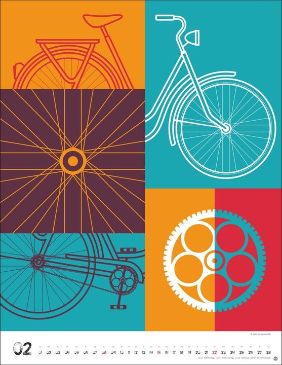 Image du produit Bike Art Posterkalender 2026 (34 x 44 cm, Couverture rigide, Allemand)