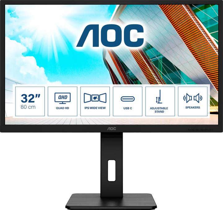 Image du produit AOC Q32P2CA (2560 x 1440 pixels, 31.50")