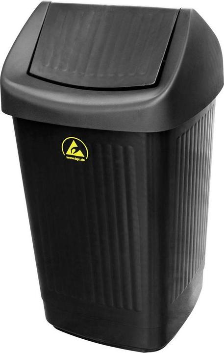 Produktbild BJZ A-35059 ESD Papierkorb 50l (B x H x T) 360 x 650 x 360mm Kunststoff Schwarz 1St. (50 l)