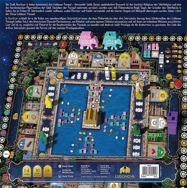 Produktbild LUND0014 - Amritsar: Der Goldene Tempel, für 1-4 Spieler, ab 14 Jahren (DE-Ausgabe) (Deutsch)