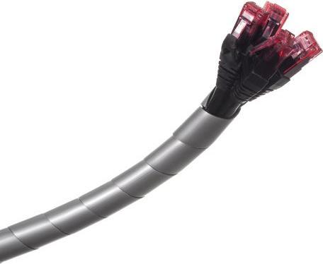 Produktbild Maclean MCTV-687 - Spiralkabelschlauch, 3 m, schwarz, 20,4 x 22 mm (Kabelspiralschlauch, 300 cm)
