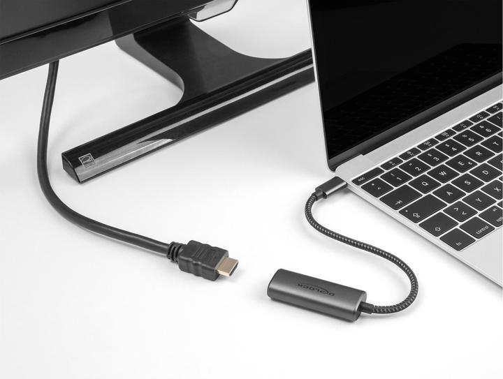 Image du produit Delock Adaptateur USB Type-C vers HDMI (DP Alt Mode) 8K avec HDR (USB-C, 20 cm)