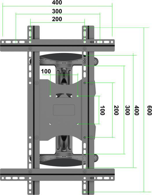 Produktbild Multibrackets Vesa Adapter für 40 "-63 ", Tragkraft 45 kg (Wand, 63", 45 kg)