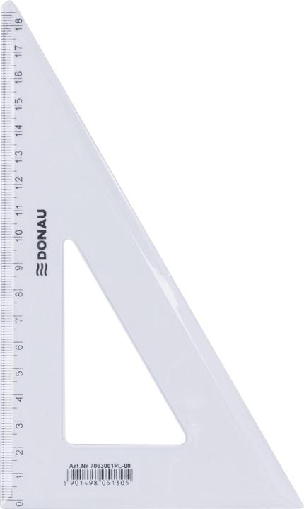 Produktbild Donau Geodreieck, gross, 19cm, 60°, klar (228 mm)