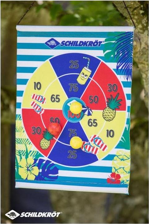 Actual product image Schildkröt Roll Up Dart Set Velcro disc 51x41 cm, 2x3 balls Ø 3 cm, from 3 years onwards