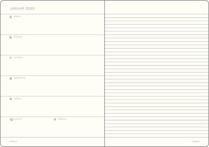 Immagine prodotto Wochenkalender & Notizbuch Master A4+ Schwarz 2026 (Tedesco)