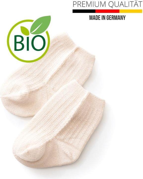 Sonnenstrick Baby-Socken Baby-Stricksocken Säuglings-Söckchen Erstlingssocken (Einzelpack, 15 - 16)