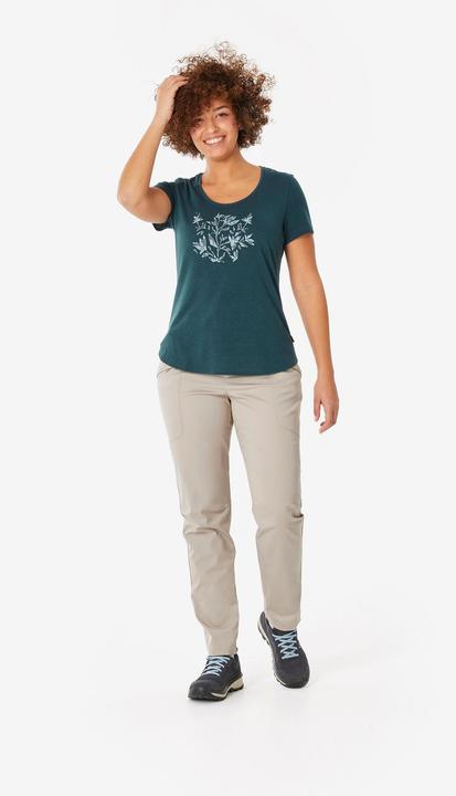 Image du produit Quechua Pantalon de randonnée femme, NH500 Regular beige (Bande de fréquences 38 (2600 MHz))