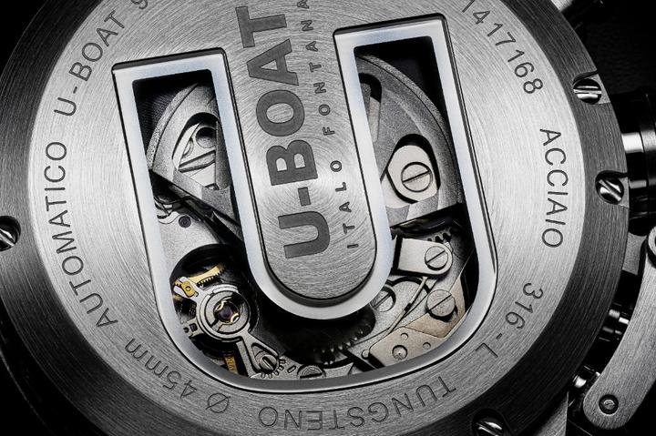 Actual product image U-Boat 9568 Classico 45 mm Tungsteno CAS 2 men's watch 10ATM (Chronograph, 45 mm)