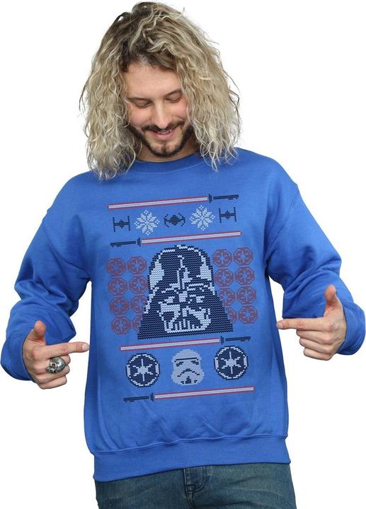 Immagine prodotto Star Wars Christmas Vader Head Fair Isle Felpa Uomo (4XL)
