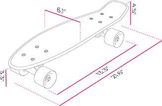 Actual product image Streetsurfing POP BOARD Popsi Yellow (21.65")