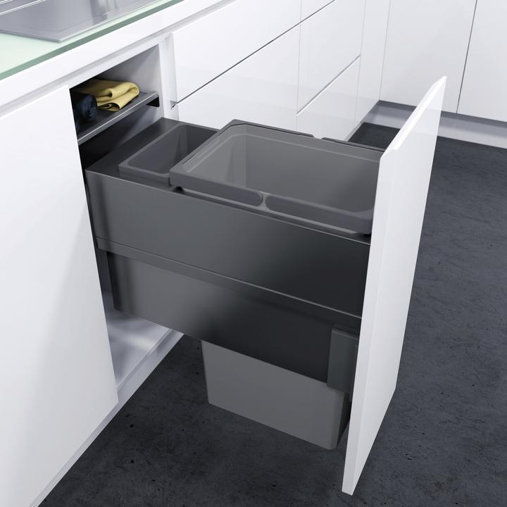 Produktbild Vauth-Sagel VS ENVI Space XX Pro Abfalltrennsystem KB 300 mm lavagrau (32 l)