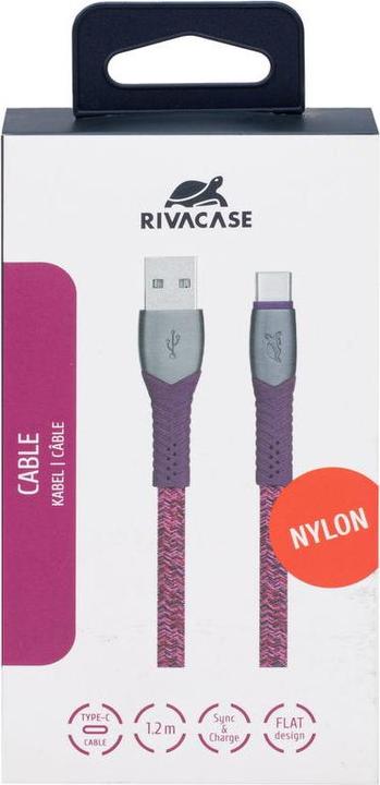 Image du produit Rivacase CABLE USB-C TO USB2 /RED PS6102 RD12 (1.20 m, USB 2.0)