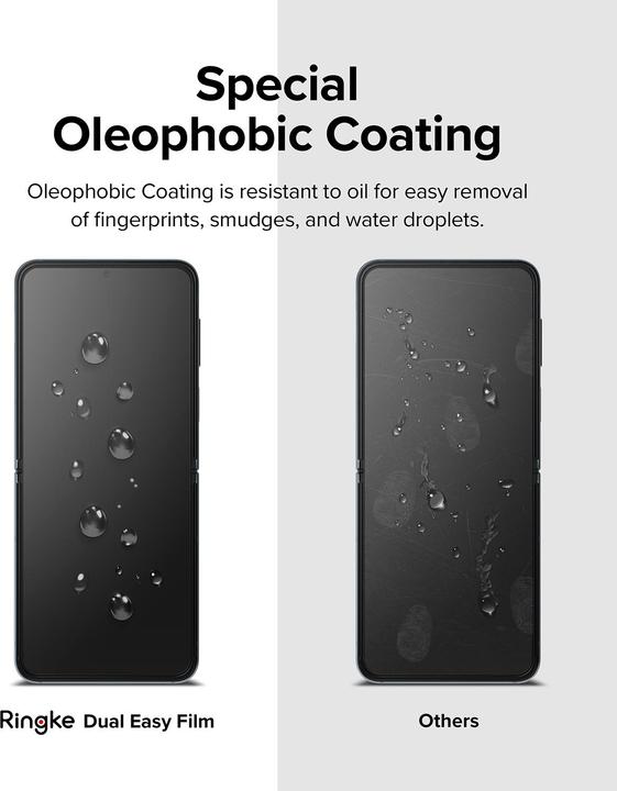 Produktbild Ringke Ringle Schutzfolie Folie 2 - Pack Galaxy Z Flip 4 (2 Stück, Samsung Galaxy Z Flip4)