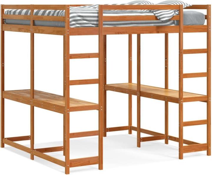 Actual product image VidaXL Loft bed with desk & ladder (140 x 200)