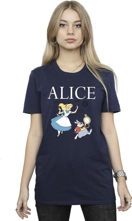 Immagine prodotto Disney Alice In Wonderland Follow The Rabbit Maglietta Ampia Donna (4XL)