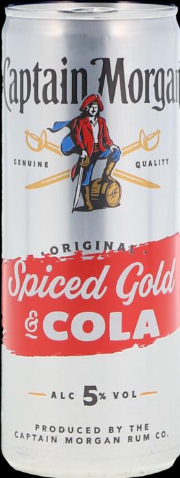 Actual product image Captain Morgan Spiced Gold & Cola (1 x 25 cl)