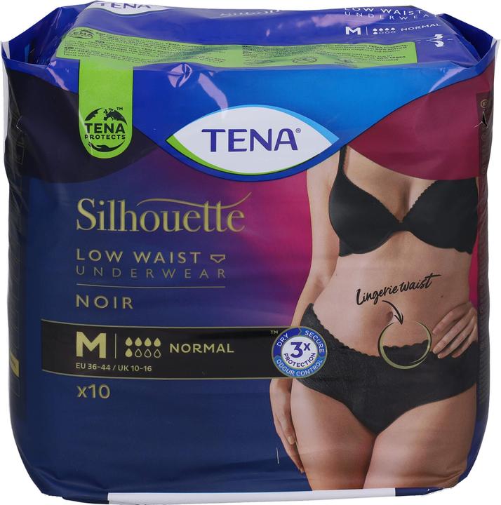 Produktbild Tena Silhouette Normal M schwarz (10 x, Normal)