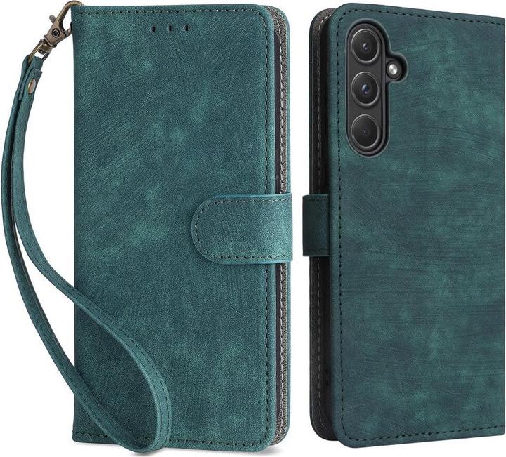 Cover-Discount Galaxy A55 - Étui avec bloqueur RFID vert (Samsung Galaxy A55)