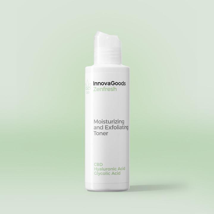 Image du produit InnovaGoods Lotion tonique hydratante et exfoliante CBD Zenfresh 150 ml (Exfoliant nettoyant, 150 ml)