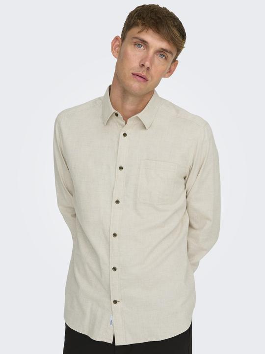 Produktbild Only & Sons Normal geschnitten Hemdkragen Hemd Hemd (XXL)