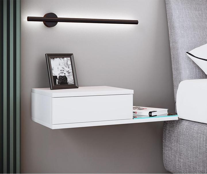 Actual product image VCM Design Wall Drawer Bedside Table KonsilaL (65 x 30 x 15 cm)