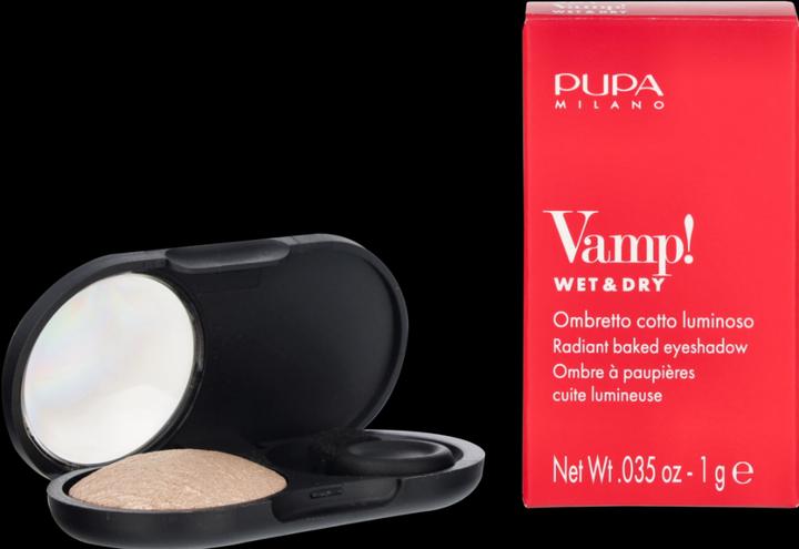 Actual product image Pupa Milano Highly pigmented eyeshadows Vamp! (Compact Eyeshadow) 1.5 g - Shade: 201 Champagne (201 Champagne)