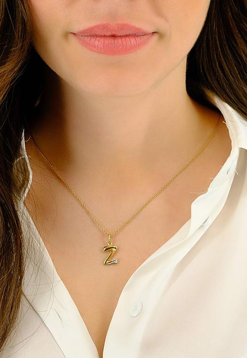 Image du produit Muau Lettre (750, Or blanc, Or jaune 18 K)