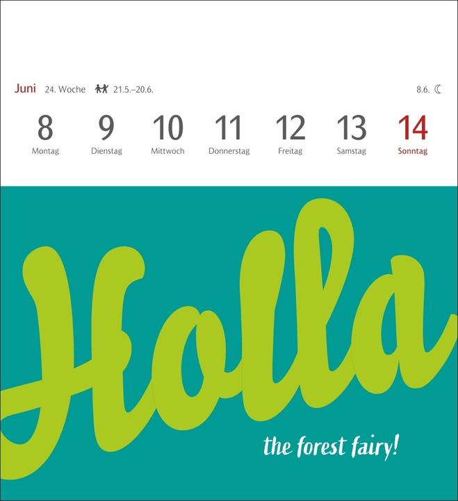 Produktbild Harenberg Typo-Sprüche-Kalender Postkartenkalender 2026 - Mit 53 Postkarten (Deutsch)