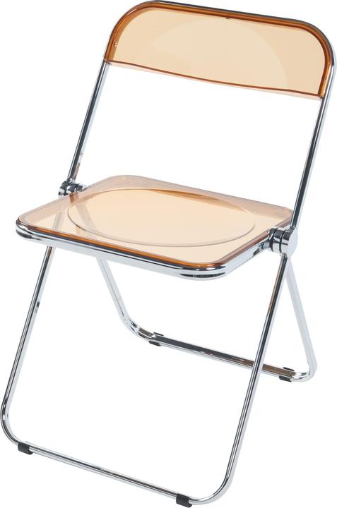 Actual product image En.Casa Klappstuhl Pornainen 4er Set Orange, transparent