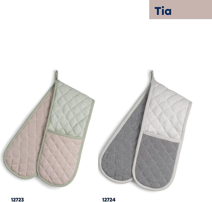 Image du produit Kela Gant double Tia gris (tissé / rembourrage polyester, 100 % coton)