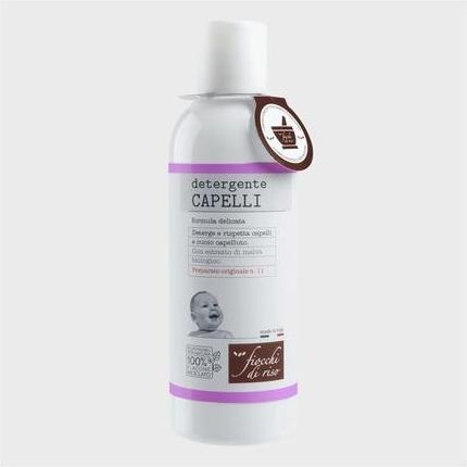Actual product image Fiocchi di riso Hair Cleanser 200ml for Newborns - Cleanses and Respects Hair and Scalp