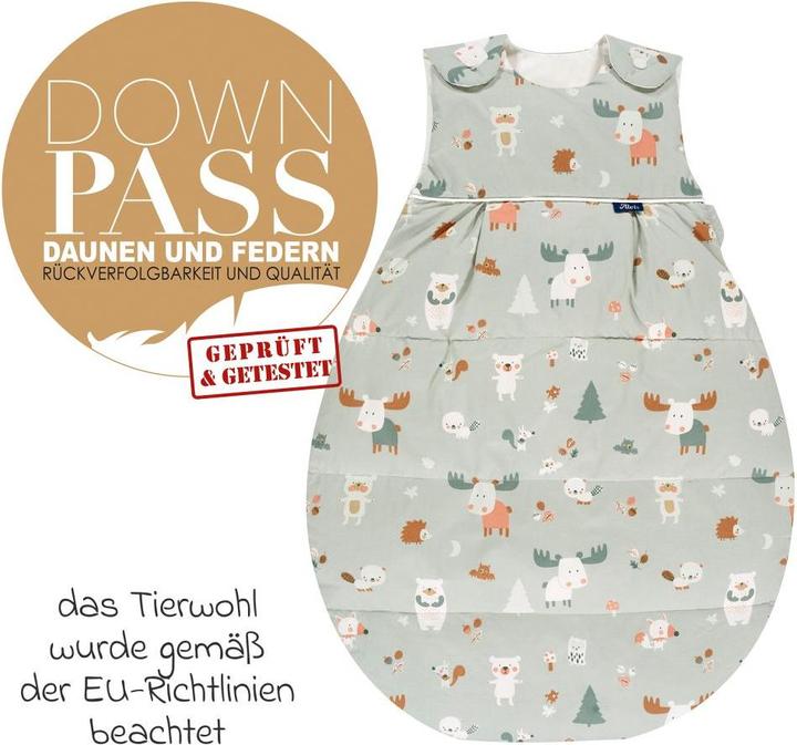Produktbild Alvi Schlafsäcke Daunen-Schlafsack - Baby Forest - Gr. 90 (90 cm, 3.5 TOG, Winter)