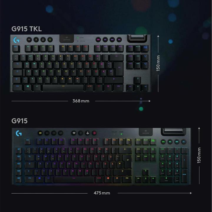 Actual product image Logitech G G915 TKL (CH, Wireless)