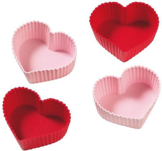 Birkmann Herz Muffin 4Stk. (7 cm)
