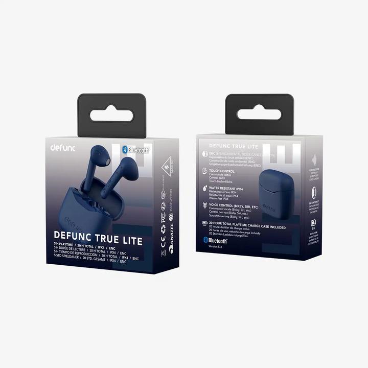 Produktbild Defunc True Lite Earbuds, In-Ear, Wireless, Blue (keine Geräuschunterdrückung, 20 h, Kabellos)
