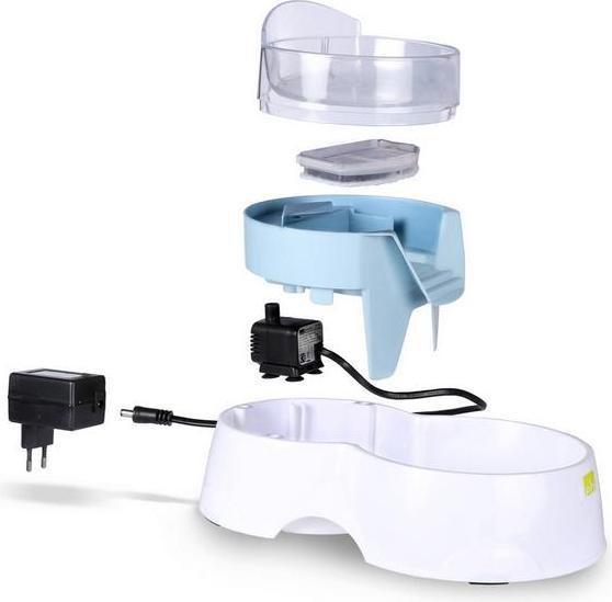 Actual product image EBI Pet Feeder 2in1 gray (1.20 l)
