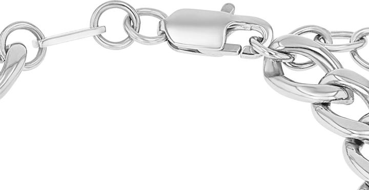 Immagine prodotto S.Oliver Gioielli da braccio per uomo, acciaio inossidabile (22 cm, Acciaio inossidabile)