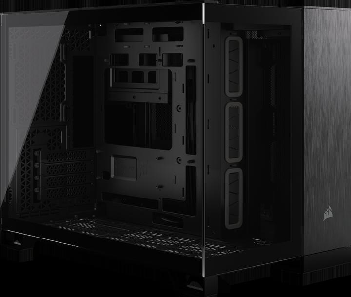 Produktbild Corsair 2500X (schwarz/anthrazit, Tempered Glass x 2) (Mini-ITX, mATX)