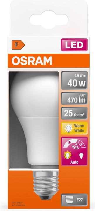 Produktbild Osram Led Daylight Sensor Classic A (E27, 6 W, 470 lm, 1 x, G)