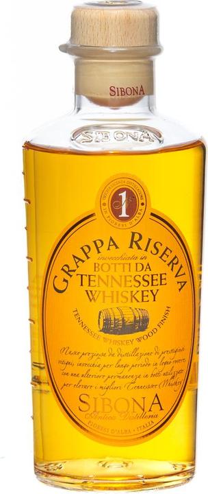 Produktbild Sibona GRAPPA RISERVA botti da TENNESSEE WHISKEY 40% Vol. 0,5l in Geschenkbox (1 x 50 cl)