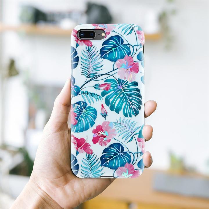 Produktbild Cadorabo IMD TPU Bunte Blumen & Blätter Cover (Apple iPhone 7s Plus, Apple iPhone 7 Plus)