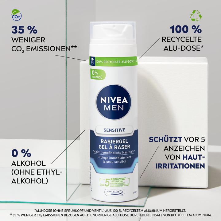 Produktbild NIVEA MEN Sensitive (200 ml, Rasiergel)