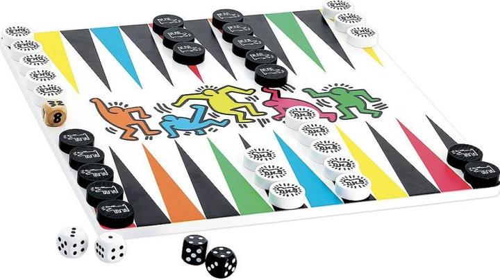 Produktbild Vilac Damespiel / Backgammon - Keith Haring