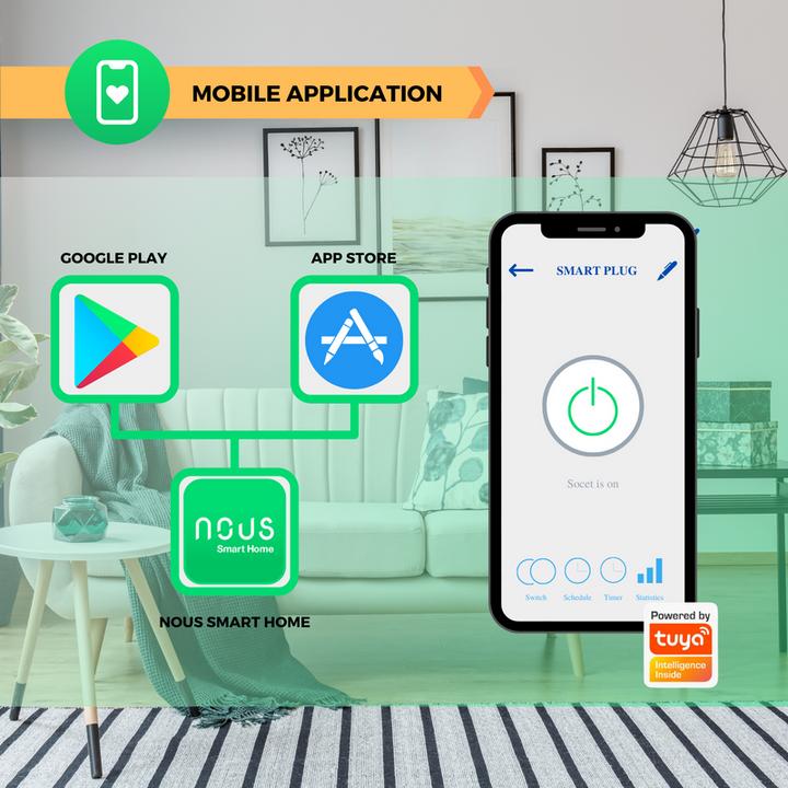 Productafbeelding Nous Slimme ZigBee Contactdoos A1Z