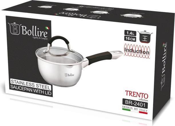 Produktbild Bollire POT 16CM 1.4L TRENTO BR-2401 STAINLESS